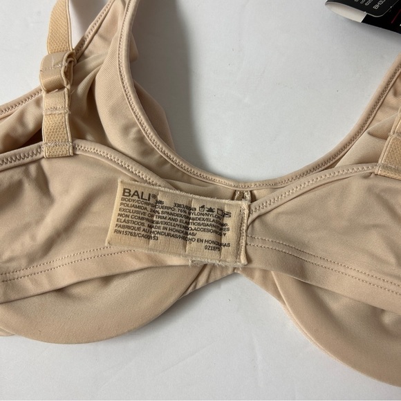 NWT Bali Soft Taupe Silky Smooth Lining Underwire Bra 38B - Picture 4 of 7